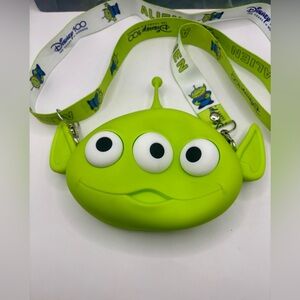 NWOT. Disney Pixar Toy Story Alien Q Uncle Purse Zipper Pouch